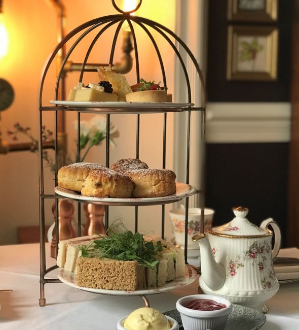 Afternoon Tea at the Penventon Park Hotel in Cornwall